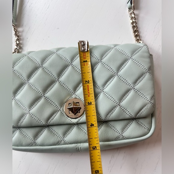 Kate Spade Natalia Flap Turnlock Crossbody Bag Crystal Blue(Mint Green)! - Picture 12 of 13